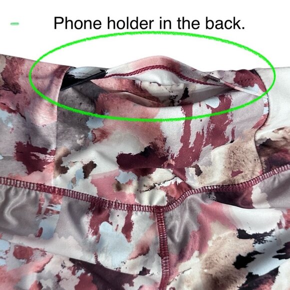 Activ8  High Waisted Tie Dye Leggings Polyester Spandex Blend Pink Size Women S - Picture 6 of 16